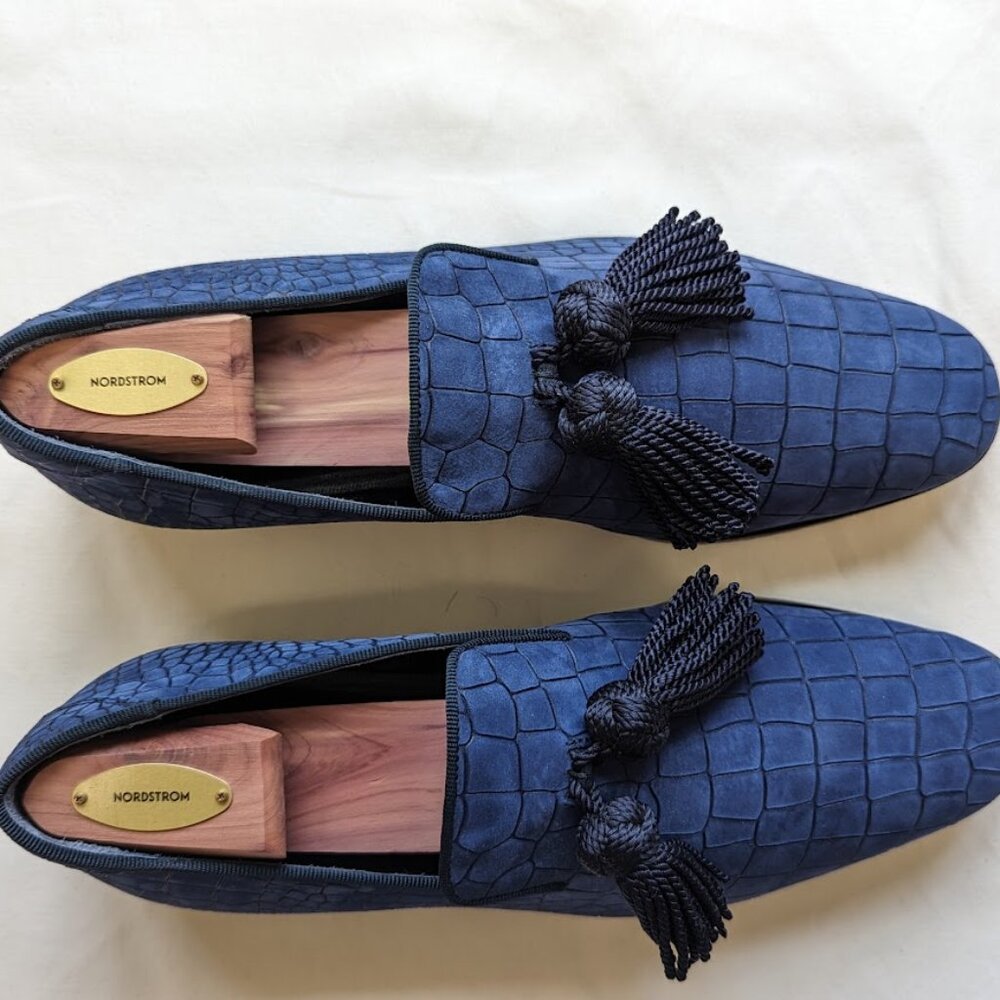 Jimmy Choo Men's Loafer Blue Size 42 1/2